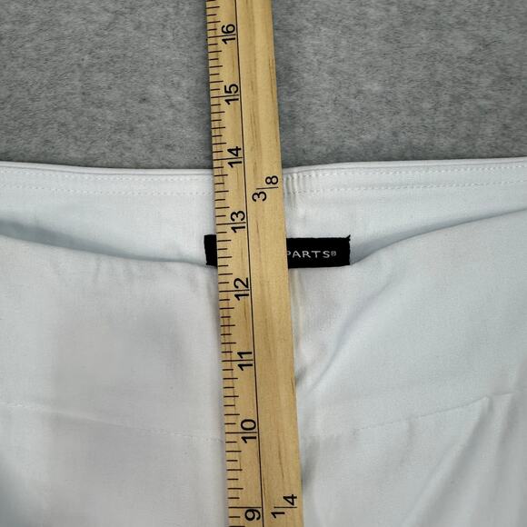 Counterparts Pull-On Mid Rise Slim Leg Dress Pants Womens 18 White Luxe Stretch - Picture 13 of 15